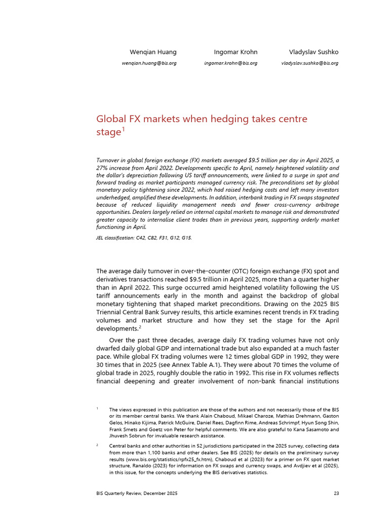 April 2025 FX Market Surge Analysis | PDF | Foreign Exchange Market ...