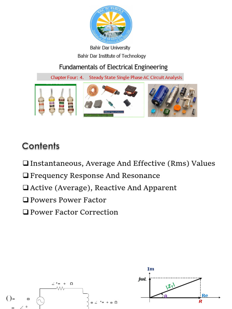 AC Circuit Analysis: RL, RC, RLC Fundamentals | PDF | Electrical ...