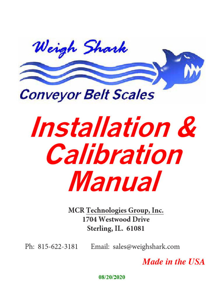 Belt Scale Installation & Calibration Guide | PDF | Calibration | Belt ...