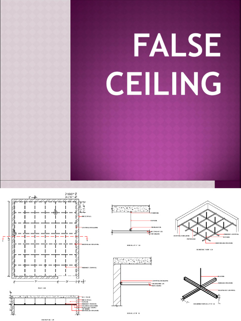 False Ceiling Construction Techniques | PDF