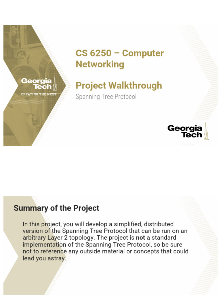 Spanning Tree Protocol Project Guide | PDF