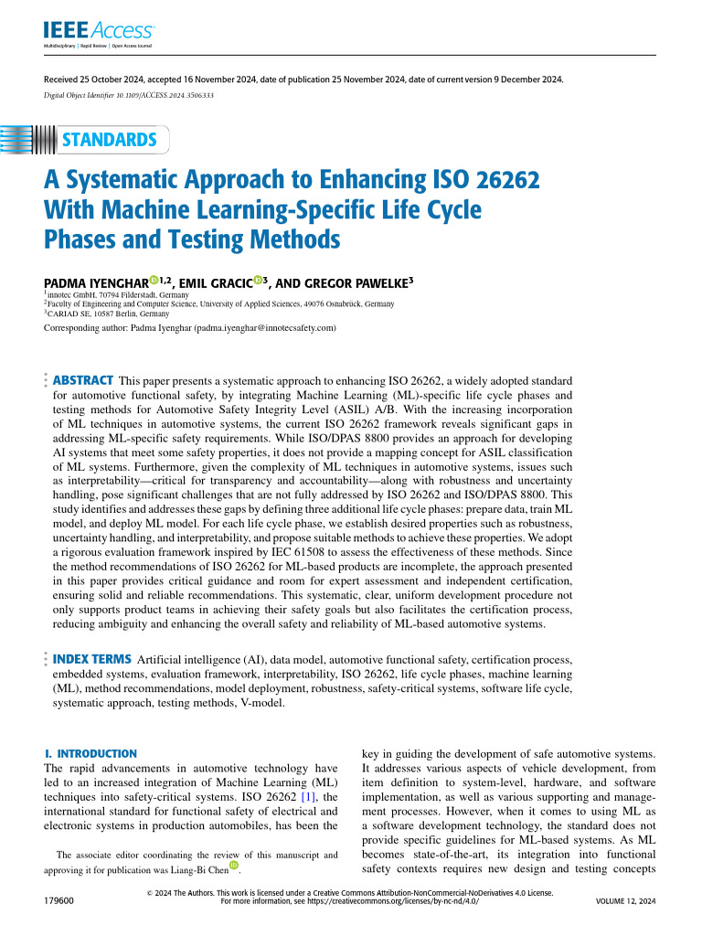 Enhancing ISO 26262 with ML Life Cycle | PDF | Life Cycle Assessment ...