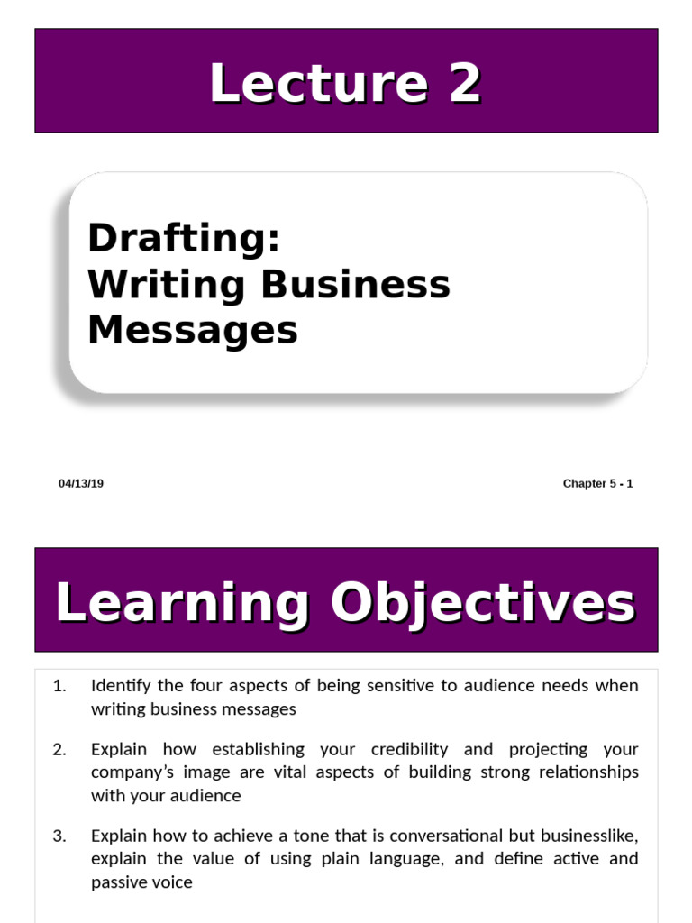 Writing Effective Business Messages | PDF | Clause | Linguistics