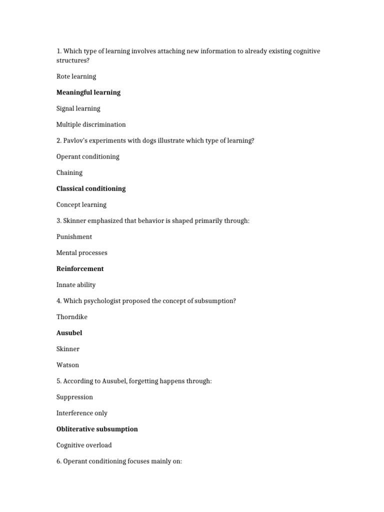 Types of Learning and Competence Models | PDF | Learning | Classical ...