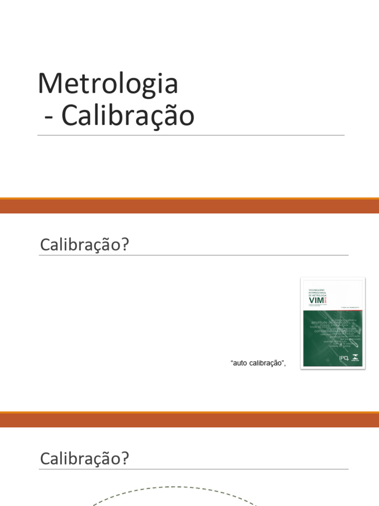 Fundamentos da Metrologia e Calibração | PDF | Metrologia | Medição