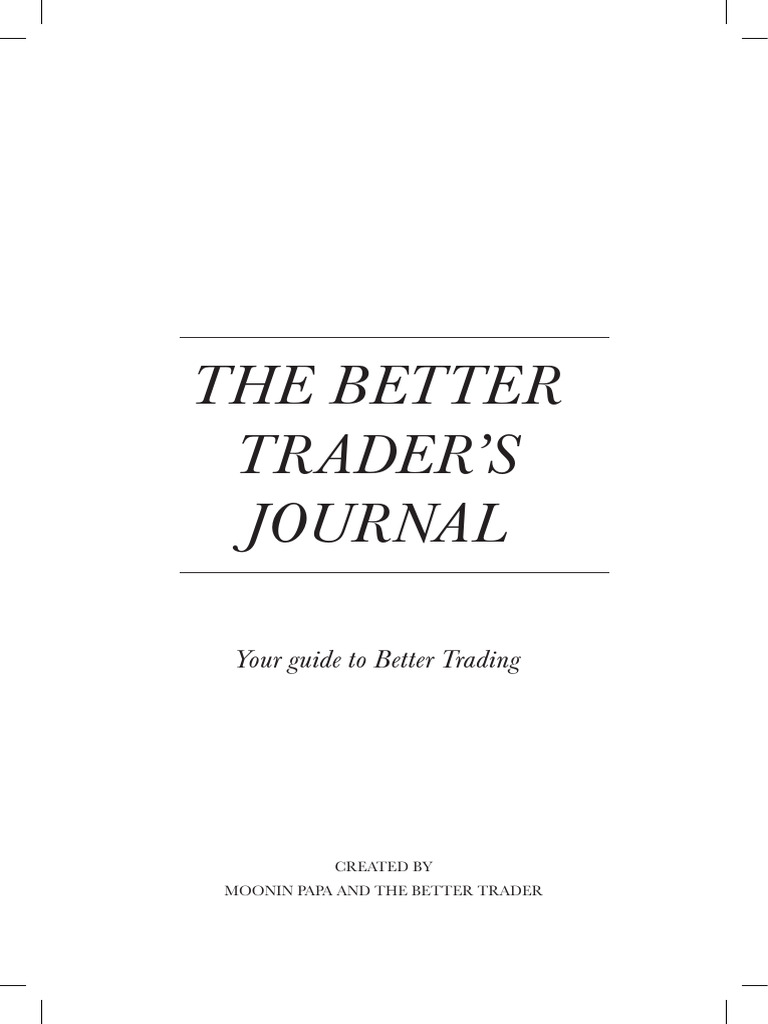 1643875771758better Traders Journal - Course Version | PDF | Cryptocurrency  | Investing