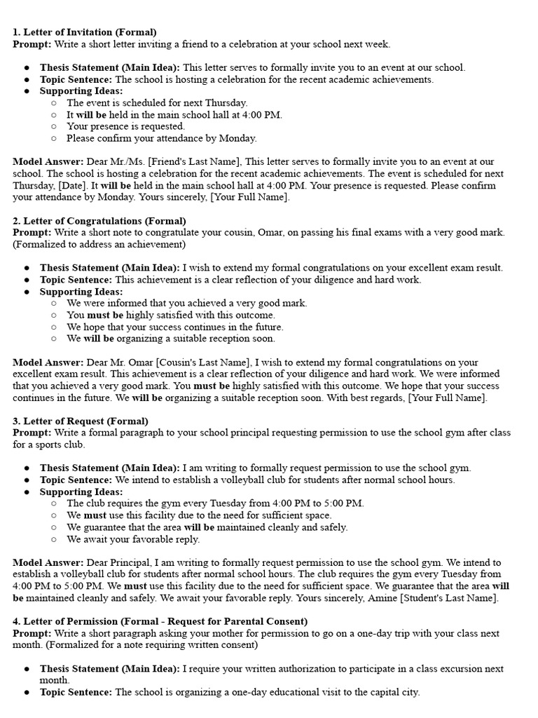 Formal Letters: Invitations, Requests & Apologies | PDF | Mail