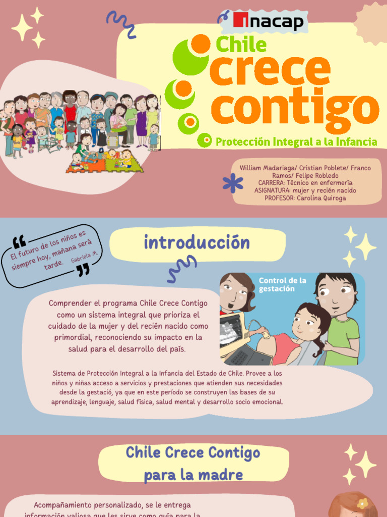 Programa Chile Crece Contigo | PDF | Infantes | Ciencias del comportamiento