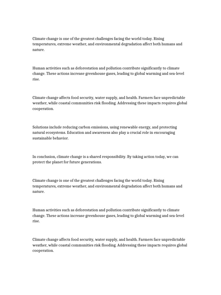 Understanding Climate Change Impacts | PDF | Climate Change ...