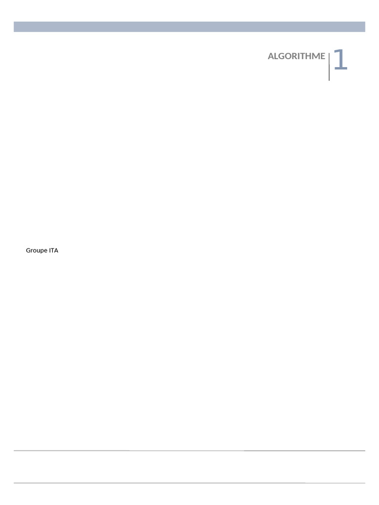 Introduction à l'algorithmique et structures de contrôle | PDF ...