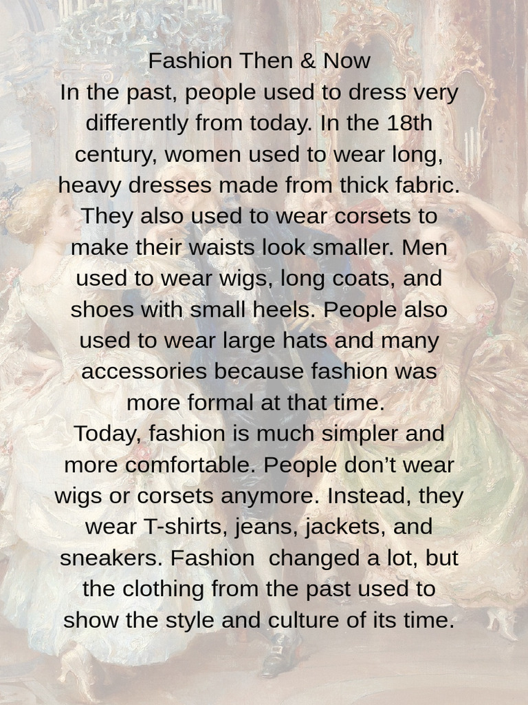 Evolution of Fashion Through the Ages | PDF
