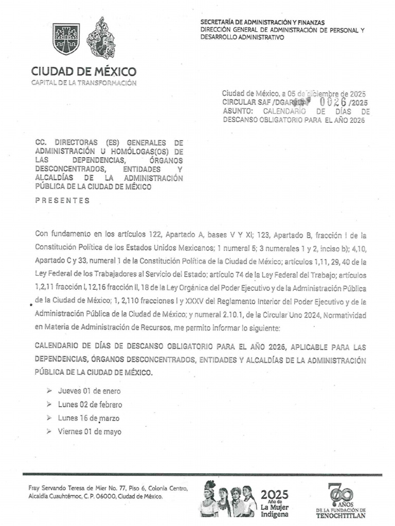 Circular Saf Dgapyda 0026 2025 | PDF