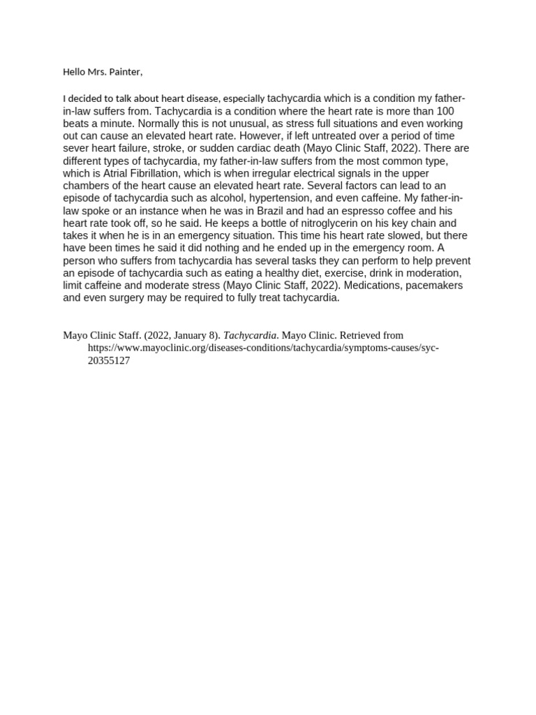 Understanding Tachycardia Risks and Management | PDF