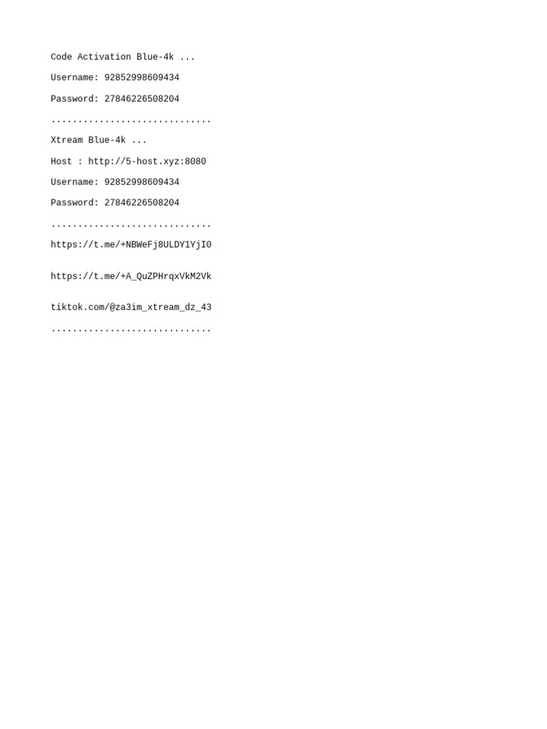 Xtream Blue-4k Code Activation Guide | PDF