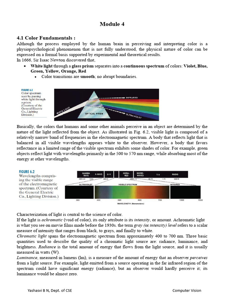 Color Fundamentals in Computer Vision | PDF | Rgb Color Model | Color