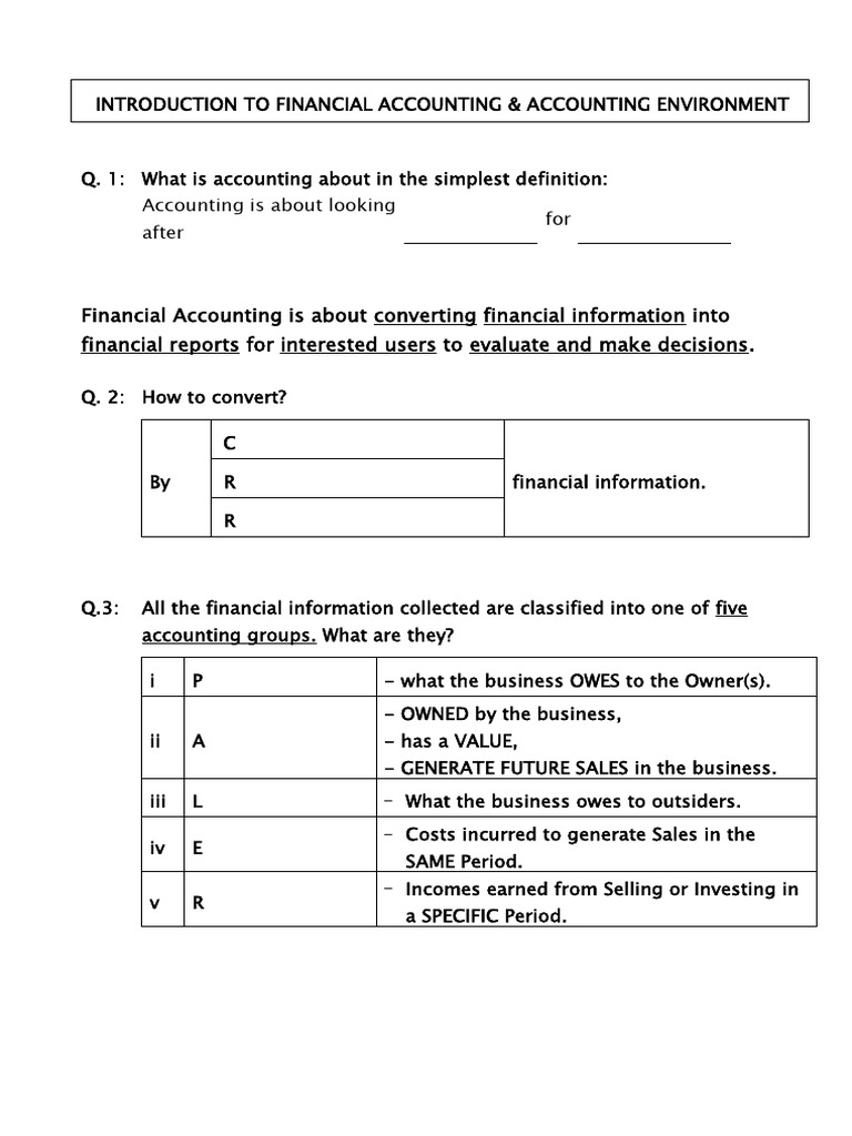W1 - Extra Tutorial 1 Questions | PDF | Financial Accounting | Business