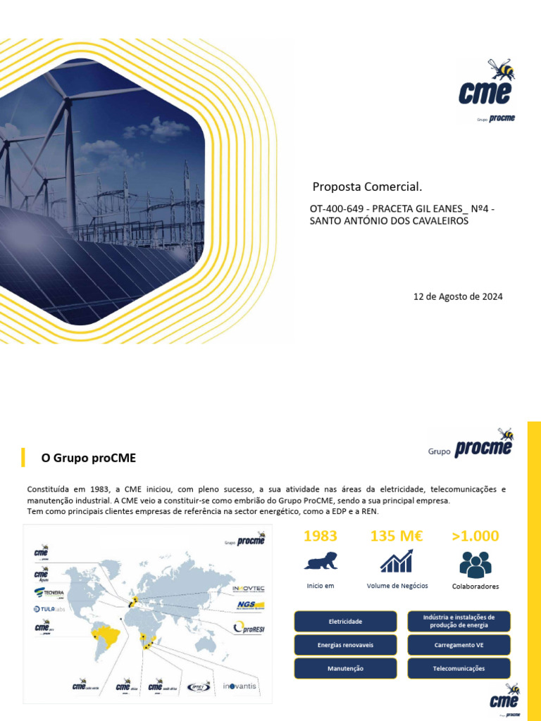 Proposta Comercial Grupo ProCME | PDF | Portugal