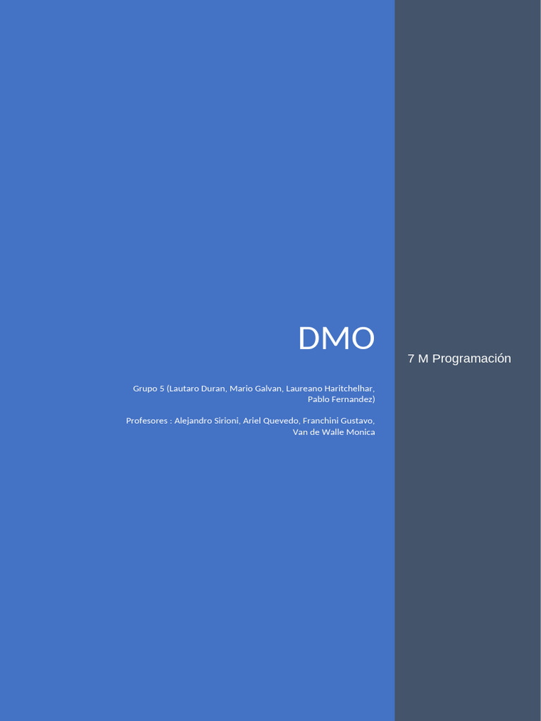 DMO (2) | PDF | Python (lenguaje de programación) | Inteligencia artificial