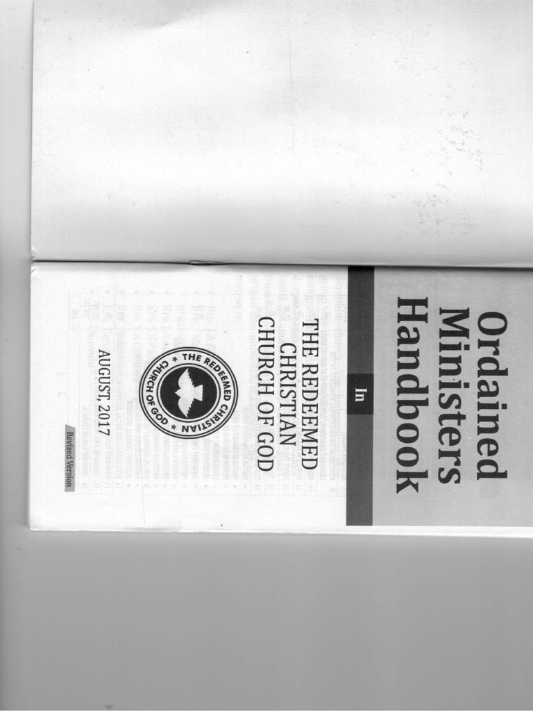 RCCG - Ordained Ministers Handbook | PDF