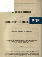 De la crise actuelle de la philosophie hégélienne Saint-René Taillandier Revue des Deux Mondes T.19 1847 --Stirner