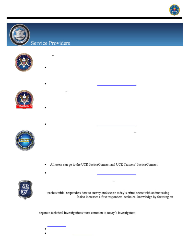 DOJ Law Enforcement Portal Overview | PDF | Federal Bureau Of ...