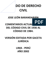 Tratado de Derecho Civil - 8 Tomos - Jose Leon Barandarian