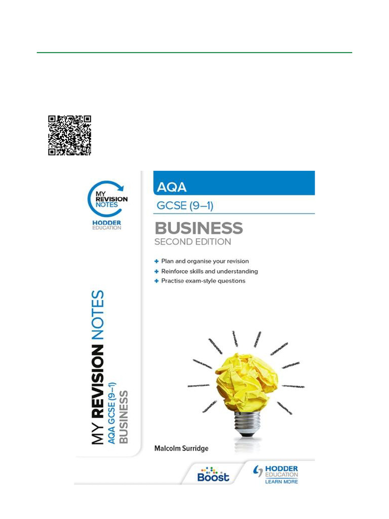 My Revision Notes AQA GCSE (9 1) Business Second Edition ISBN ...