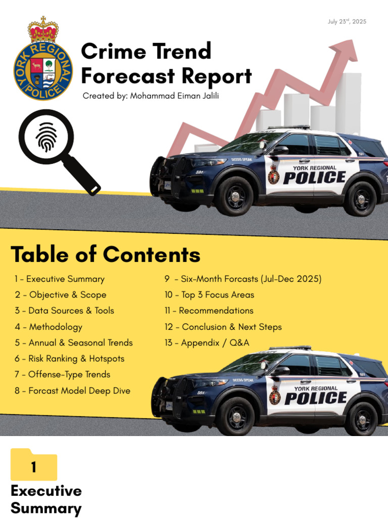 York Region Crime Forecast Report 2025 | PDF | Autoregressive ...