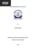 Download Field Report of Salt Range by Ahmer Iqbal SN97420933 doc pdf