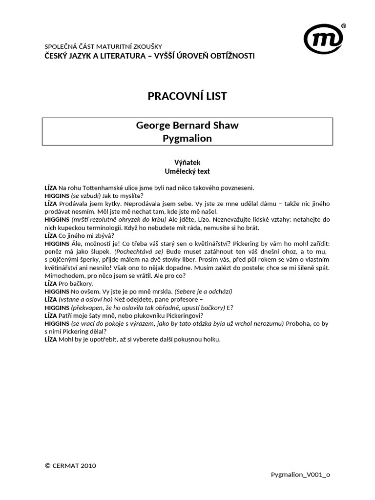 Pygmalion V001 o | PDF