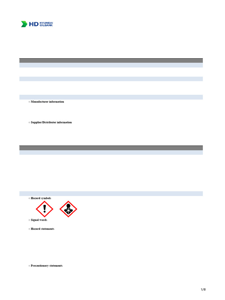 MSDS | PDF | Safety | Occupational Safety And Health