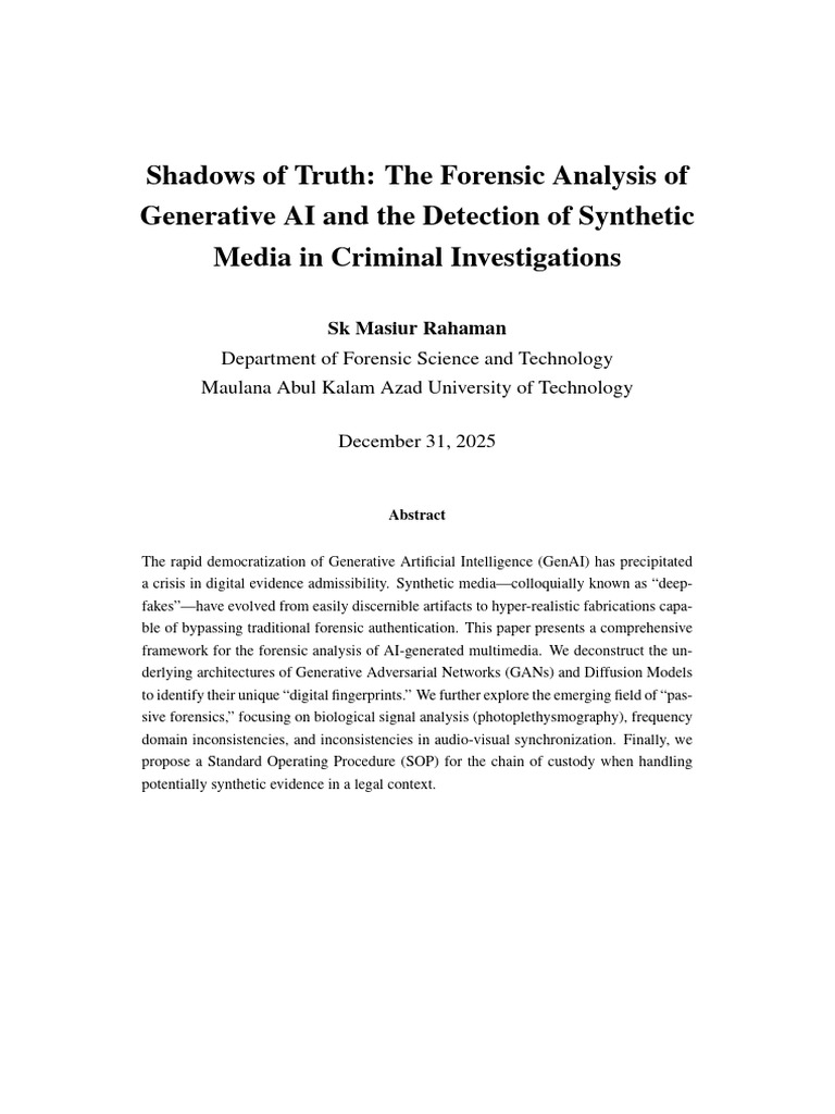Forensic Analysis of Generative AI | PDF | Data Compression | Forensic ...