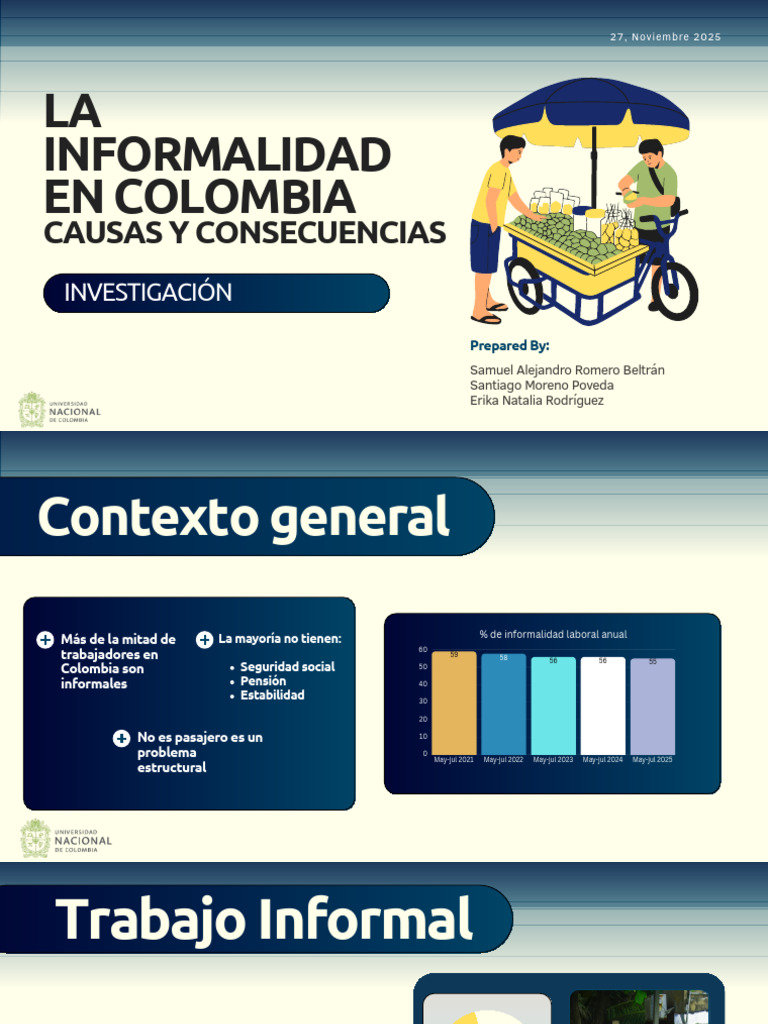 Causas y Consecuencias de la Informalidad en Colombia | PDF | Pobreza ...