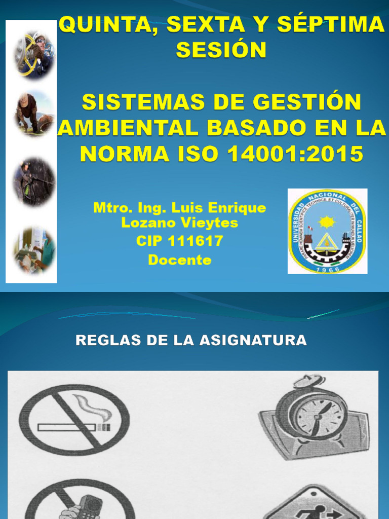 Gestión Ambiental y Normativa ISO 14001 | PDF | Entorno natural ...