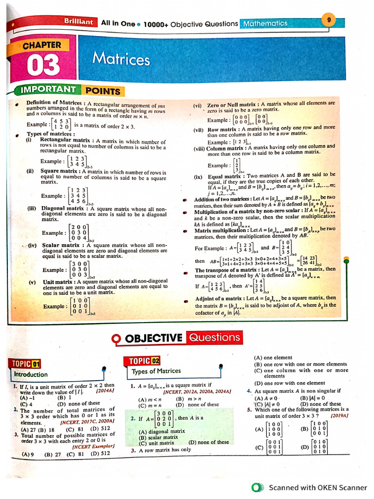 Matrix | PDF