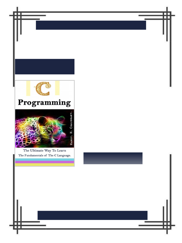 C Programming The Definitive Beginner Reference 1st Edition by Harry ...