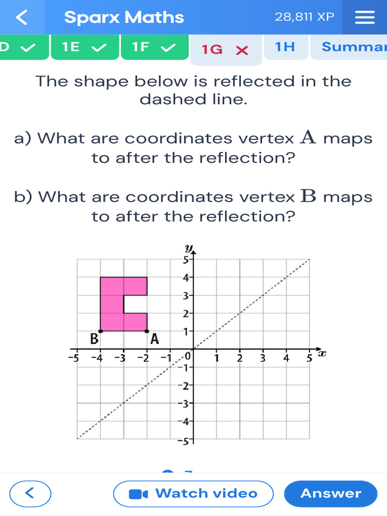 Vertex Coordinates After Reflection | PDF