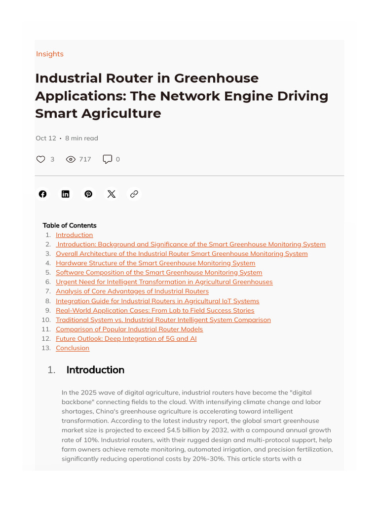 Industrial Router in Greenhouse Applications the Network Engine Driving ...