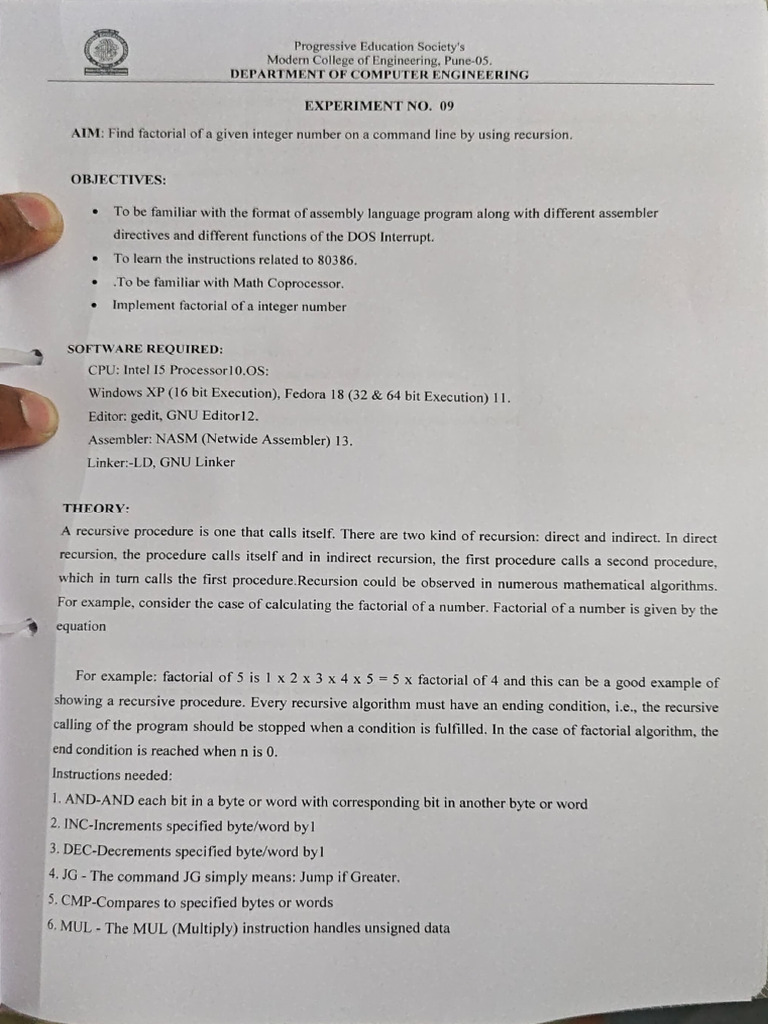 Assignment 9 MP | PDF | Recursion | Assembly Language