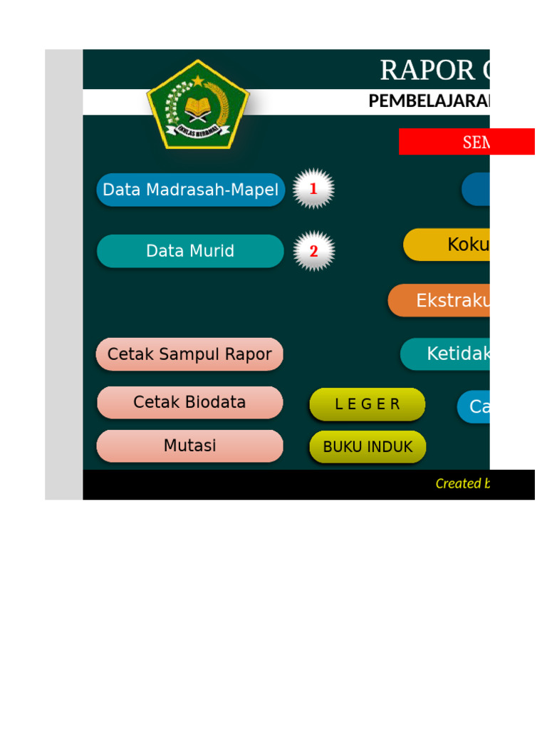 Rapor dan Data Murid MTs Al Ikhlas | PDF