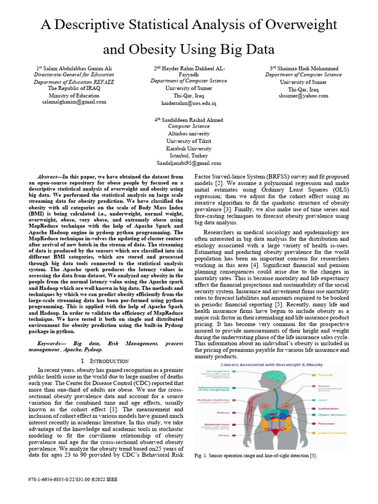 Big Data Analysis of Obesity Trends | PDF | Body Mass Index | Obesity
