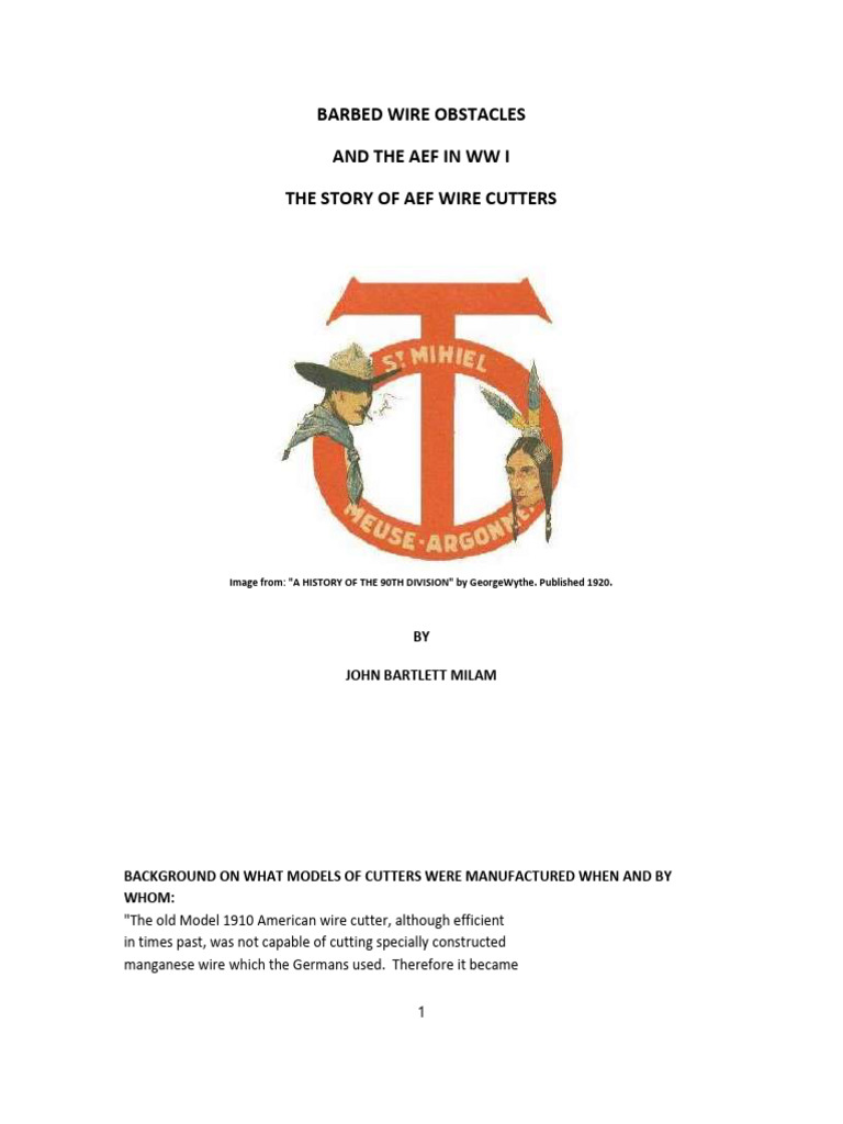 AEF U.S. Wire Cutters in World War One - WW1 - WW I | PDF | Military ...