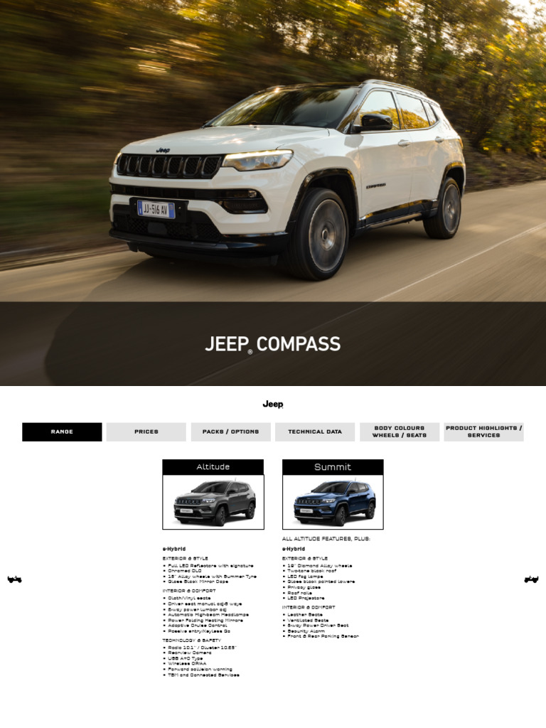 2024 Jeep Compass Features & Pricing | PDF | Fuel Economy In ...