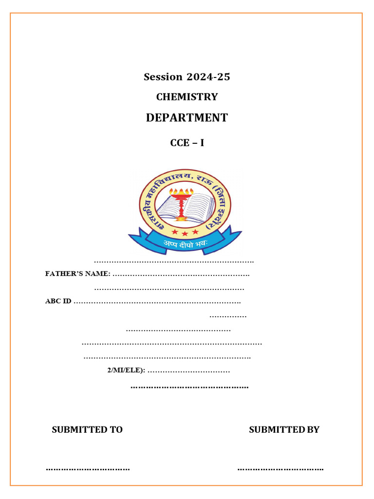 CCE - 1 Format | PDF