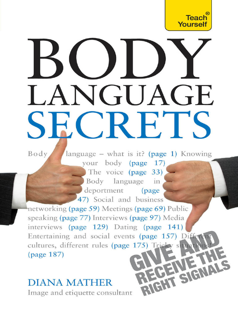 Mastering Body Language Techniques | PDF | Body Language | Nonverbal ...