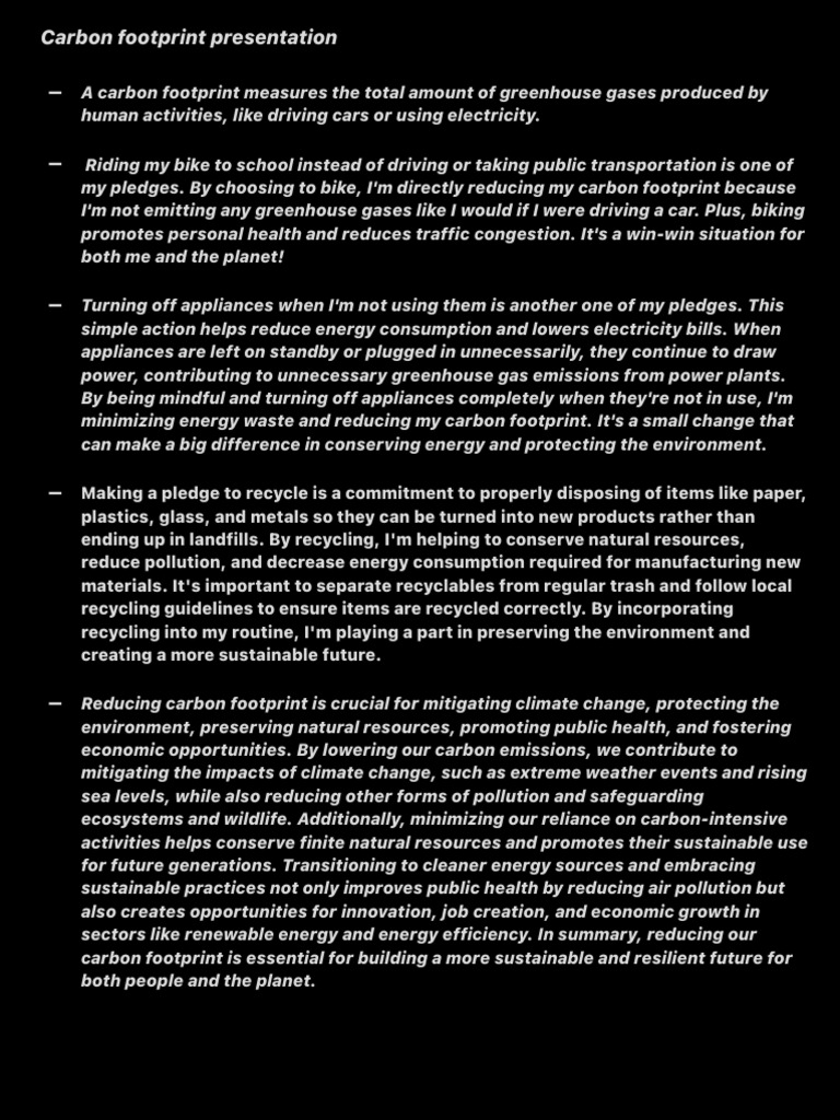 Carbon Footprint Reduction Strategies | PDF | Climate Change Mitigation ...