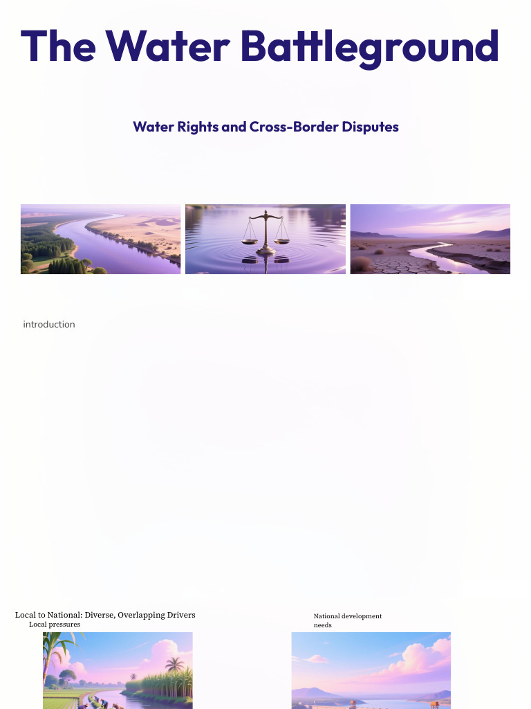 Why Water Rights Disputes Escalate | PDF | Drought | Water Security