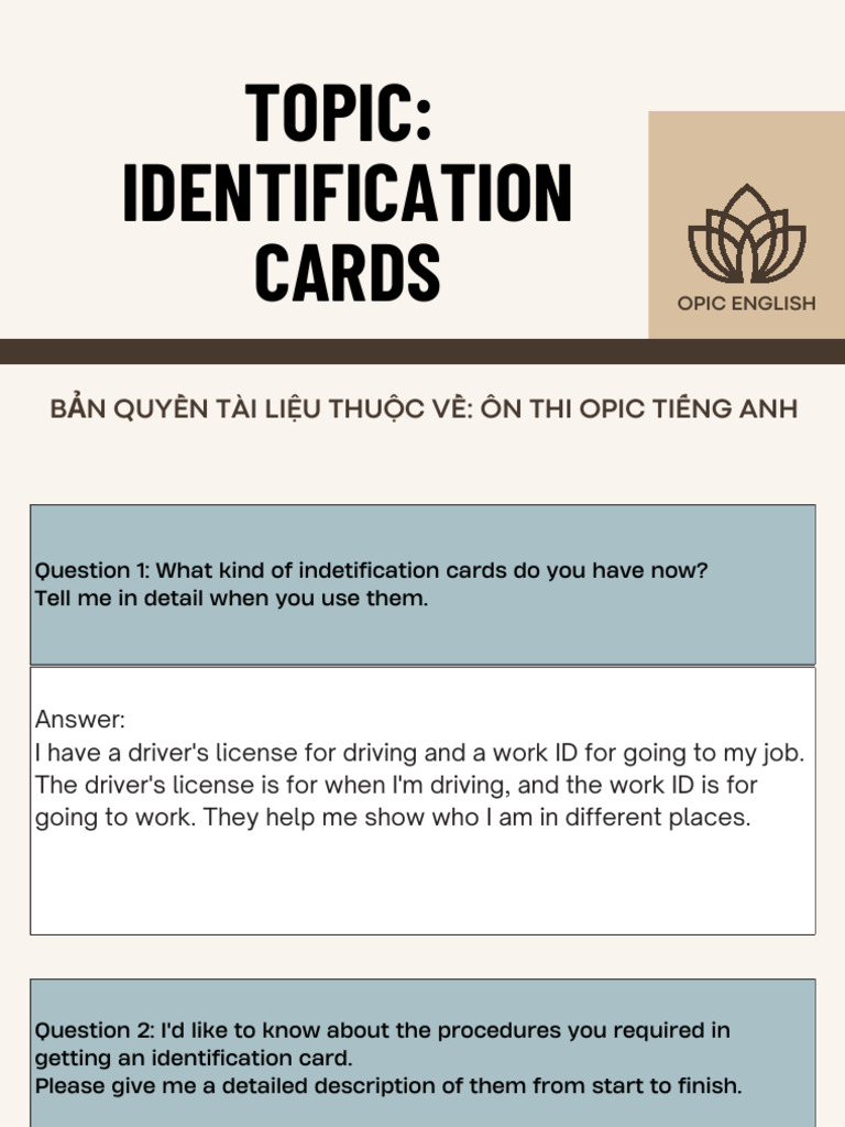 Identification Cards | PDF