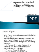 Corporate Social Responsibility of Wipro