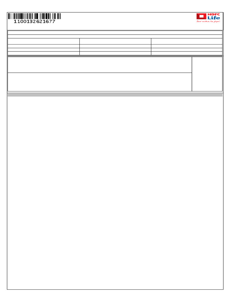 Single Life Insurance Proposal Form | PDF | Insurance | Life Insurance